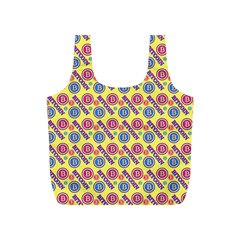 Colorful Bitcoin Pattern Full Print Recycle Bag (s)