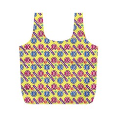 Colorful Bitcoin Pattern Full Print Recycle Bag (m)