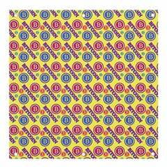 Colorful Bitcoin Pattern Banner And Sign 4  X 4  by ExtraGoodSauce