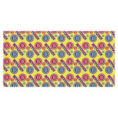 Colorful Bitcoin Pattern Banner And Sign 6  X 3 