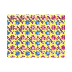 Colorful Bitcoin Pattern Premium Plush Fleece Blanket (mini) by ExtraGoodSauce