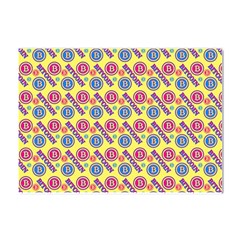 Colorful Bitcoin Pattern Crystal Sticker (a4) by ExtraGoodSauce