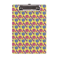 Colorful Bitcoin Pattern A5 Acrylic Clipboard by ExtraGoodSauce