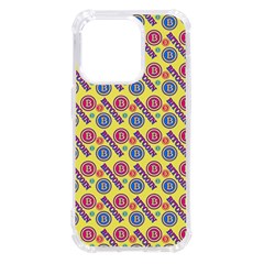 Colorful Bitcoin Pattern Iphone 14 Pro Tpu Uv Print Case by ExtraGoodSauce