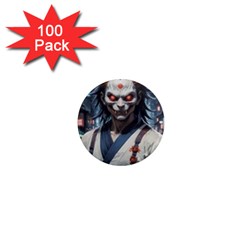 Demon Samurai 1  Mini Magnets (100 Pack) 