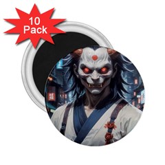 Demon Samurai 2 25  Magnets (10 Pack)  by AwesomeSauce