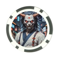 Demon Samurai Poker Chip Card Guard