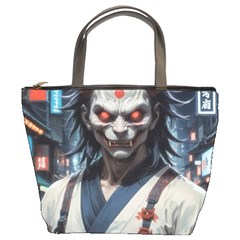 Demon Samurai Bucket Bag