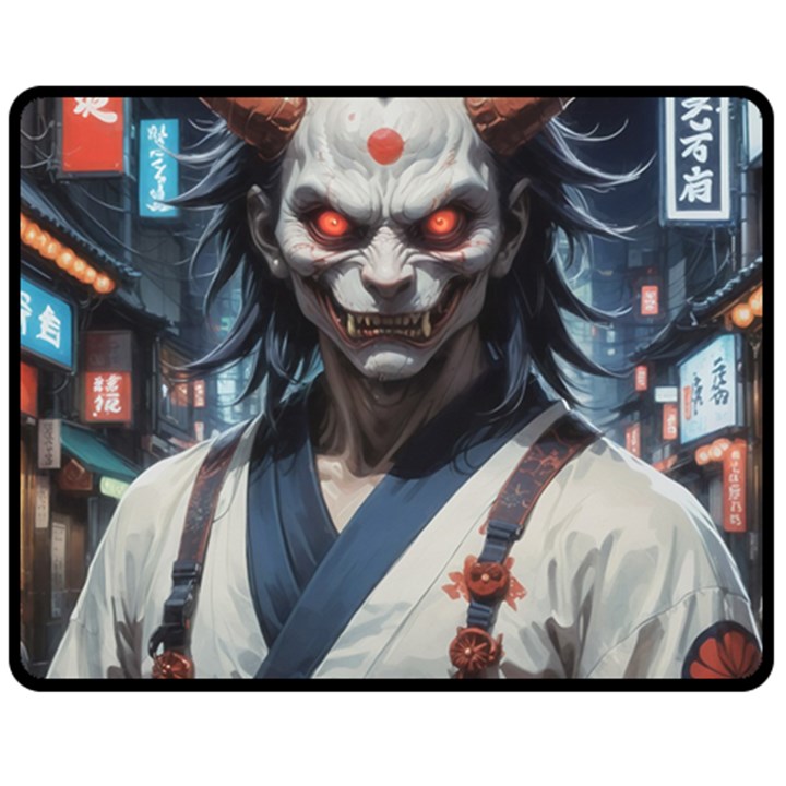 Demon Samurai Fleece Blanket (Medium)