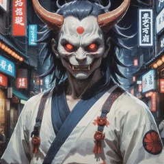 Demon Samurai Play Mat (square) by AwesomeSauce