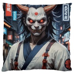 Demon Samurai Large Cushion Case (two Sides)