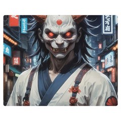 Demon Samurai Two Sides Premium Plush Fleece Blanket (teen Size) by AwesomeSauce