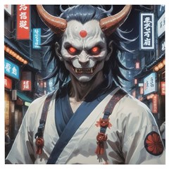 Demon Samurai Wooden Puzzle Square by AwesomeSauce