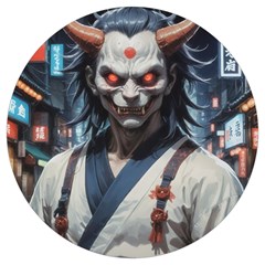 Demon Samurai Round Trivet