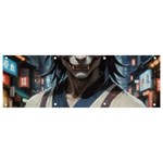 Demon Samurai Banner and Sign 9  x 3  Front