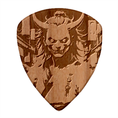 Demon Samurai Wood Guitar Pick (set Of 10) by AwesomeSauce