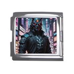 Cyberpunk Demon Samurai Mega Link Italian Charm (18mm) Front