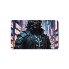 Cyberpunk Demon Samurai Magnet (name Card)