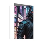 Cyberpunk Demon Samurai Mini Greeting Card Right