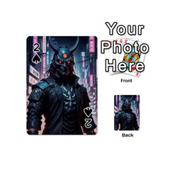 Cyberpunk Demon Samurai Playing Cards 54 Designs (mini) by AwesomeSauce