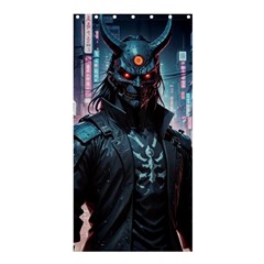 Cyberpunk Demon Samurai Shower Curtain 36  X 72  (stall)  by AwesomeSauce