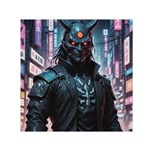 Cyberpunk Demon Samurai Square Satin Scarf (30  x 30 ) Front