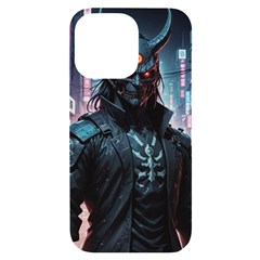 Cyberpunk Demon Samurai Iphone 14 Pro Max Black Uv Print Case