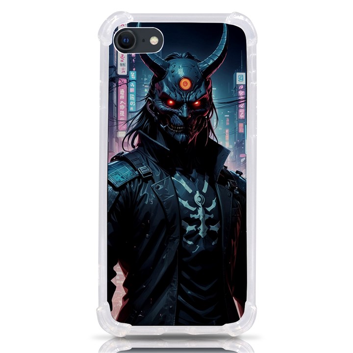 Cyberpunk Demon Samurai iPhone SE