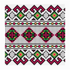 Ukrainian Folk Seamless Pattern Ethnic Ornament Border Element Traditional Medium Glasses Cloth