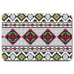 Ukrainian Folk Seamless Pattern Ethnic Ornament Border Element Traditional Large Doormat