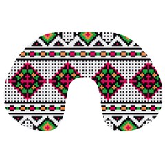 Ukrainian Folk Seamless Pattern Ethnic Ornament Border Element Traditional Travel Neck Pillow by Grandong