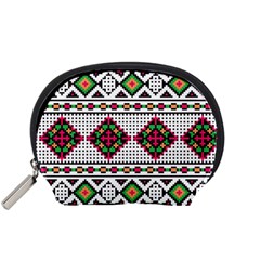 Ukrainian Folk Seamless Pattern Ethnic Ornament Border Element Traditional Accessory Pouch (small)