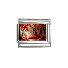 Forest Path Red Nature Italian Charm (9mm) by Bedest