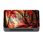 Forest Path Red Nature Memory Card Reader with CF Front