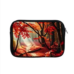 Forest Path Red Nature Apple Macbook Pro 15  Zipper Case