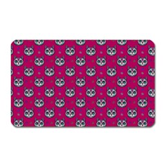 Calavera Cat Art Pattern Magnet (rectangular)