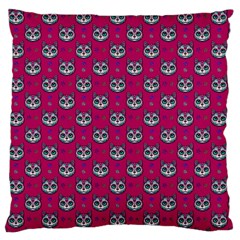 Calavera Cat Art Pattern Large Cushion Case (one Side)