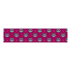 Calavera Cat Art Pattern Velvet Scrunchie by ExtraGoodSauce