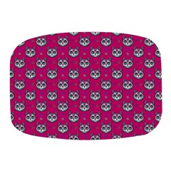 Calavera Cat Art Pattern Mini Square Pill Box