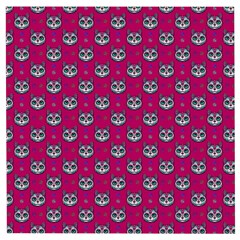 Calavera Cat Art Pattern Wooden Puzzle Square by ExtraGoodSauce