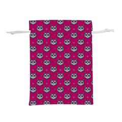 Calavera Cat Art Pattern Lightweight Drawstring Pouch (m) by ExtraGoodSauce