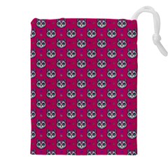 Calavera Cat Art Pattern Drawstring Pouch (5xl) by ExtraGoodSauce