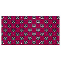 Calavera Cat Art Pattern Banner And Sign 8  X 4 