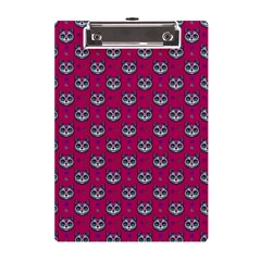 Calavera Cat Art Pattern A5 Acrylic Clipboard by ExtraGoodSauce