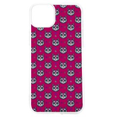 Calavera Cat Art Pattern Iphone 15 Tpu Uv Print Case by ExtraGoodSauce