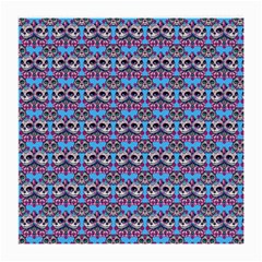 Colorful Sugar Skull Cat Pattern Medium Glasses Cloth