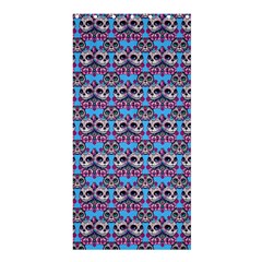 Colorful Sugar Skull Cat Pattern Shower Curtain 36  X 72  (stall) 