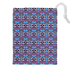 Colorful Sugar Skull Cat Pattern Drawstring Pouch (5xl)