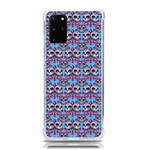 Colorful Sugar Skull Cat Pattern Samsung Galaxy S20 Plus 6.7 Inch TPU UV Case Front