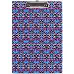 Colorful Sugar Skull Cat Pattern A4 Acrylic Clipboard Front